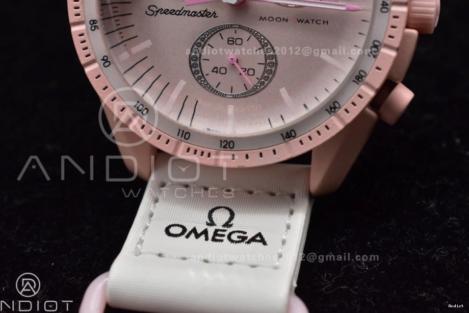 Mission on Venus Moonwatch x Omega Quartz Nylon Swatch to Bioceramic Strap 1204